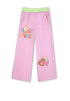 Billieblush Girls Best Life Sequins Wide Leg Jogger, Pink