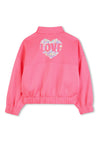 Billieblush Girls Love Long Sleeve Zip Jacket, Pink