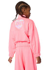 Billieblush Girls Love Long Sleeve Zip Jacket, Pink