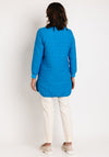 Bianca Long Quilted Jacket, Blue