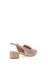 Bioeco by Arka Leather Perforated Sling Back Shoes, Blush Pink