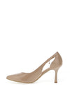 Bioeco By Arka Patent Heeled Court Shoes, Beige
