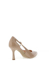 Bioeco By Arka Patent Heeled Court Shoes, Beige