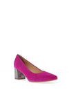 Bioeco by Arka Suede Block Heels, Fuchsia