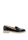 Bioeco by Arka Monochrome Patent Loafers, Black & White