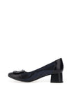 Bioeco by Arka Print Block Heeled Pumps, Navy