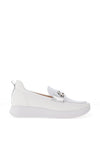 Bioeco by Arka Leather Pebbled Comfort Loafer, White