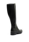 Bioeco by Arka Leather Stretch Panel Long Boots, Black