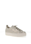 Paul Green Leather Elastic Lace Platform Trainers, Antic Mineral