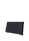 Bioeco by Arka Leather Patent Clutch Bag, Navy Shimmer