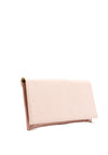 Bioeco by Arka Shimmer Patent Clutch Bag, Blush Pink