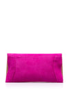 Bioeco by Arka Leather Patent Clutch Bag, Purple