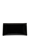 Bioeco by Arka Leather Patent Clutch Bag, Black Suede