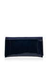 Bioeco by Arka Leather Patent Clutch Bag, Marine