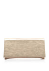 Bioeco by Arka Shimmer Patent Clutch Bag, Champagne