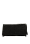 Bioeco by Arka Suede Shimmer Clutch Bag, Black