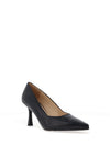 Bioeco by Arka Wide Fit Leather Court Heels, Navy