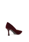 Bioeco by Arka Wide Fit Suede Court Heels, Wine