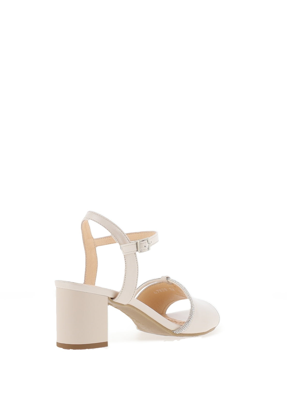 Bioeco by Arka Iridescent Heeled Sandals, Pearl Beige