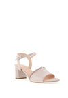 Bioeco by Arka Iridescent Heeled Sandals, Pink Beige
