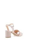 Bioeco by Arka Iridescent Heeled Sandals, Pink Beige