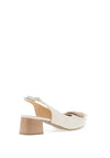 Bioeco by Arka Patent Leather Sling Back Pumps, Beige