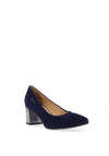 Bioeco by Arka Suede Block Heels, Navy