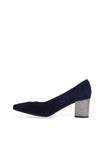 Bioeco by Arka Suede Block Heels, Navy