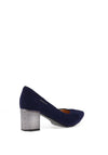 Bioeco by Arka Suede Block Heels, Navy