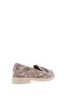 Bioeco by Arka Snake Print Patent Loafers, Taupe
