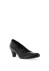Bioeco By Arka Patterned Leather Heeled Shoe, Black