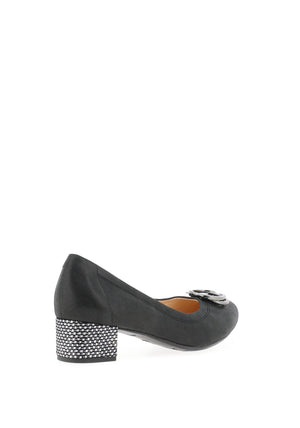 Bioeco by Arka Shimmer Effect Heeled Pumps, Black