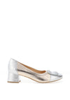 Bioeco by Arka Colour Block Heeled Pumps, Gold and Siver