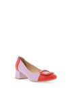 Bioeco by Arka Colour Block Heeled Pumps, Lilac & Red