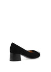 Bioeco by Arka Suede Low Block Heel Shoes, Black