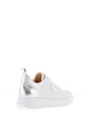 Bioeco by Arka Shimmering Leather Trainers, Silver