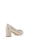 Bioeco by Arka Wide Fit Slip-on Mid Height Heeled Shoes, Gold