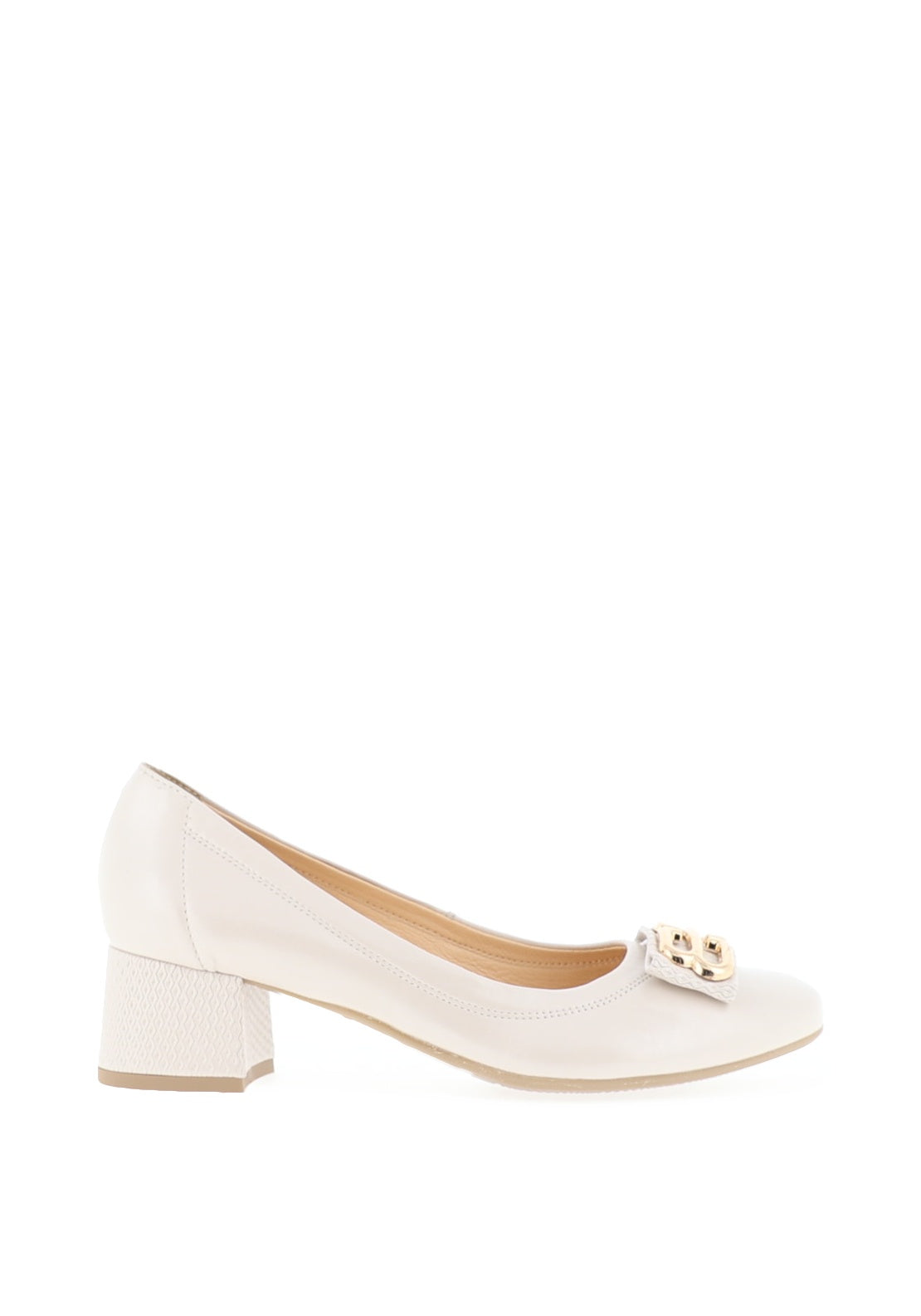 Bioeco by Arka Shimmer Heeled Pumps, Pearl Beige