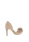 Bioeco by Arka Embellished Pom Pom Stiletto Heels, Beige