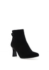Bioeco by Arka Wide Fit Suede Heeled Ankle Boots, Black
