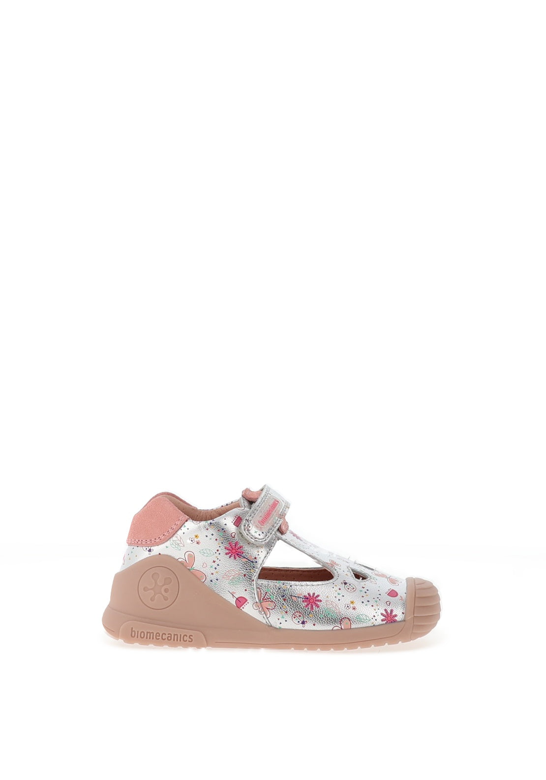 Biomecanics Baby Girl 252102-B198 Print Shoe, Silver