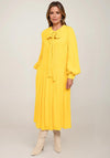 Birelin Tie Detail Midi Dress, Yellow