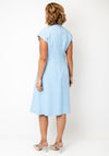 Birélin Sleeveless with Button Detail Midi Dress, Light Blue