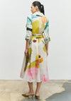 Bize Watercolour Print Shirt Dress, Multi Coloured