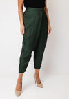 Bize Tapered High Waisted Trousers, Green