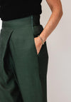 Bize Tapered High Waisted Trousers, Green