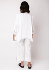 Bize Arrow Ruched Elasticated Shirt, White