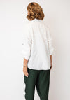 Bize Button Front Blouse, White