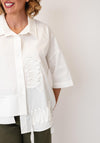 Bize Embroidered Detail Shirt, White