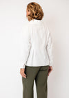 Bize Collared Button Front Shirt, White